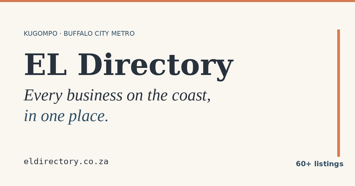 Eb Directory EL Directory — East London's Local Business Directory